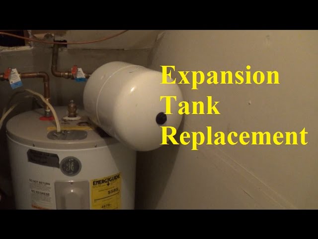 Water heater expansion tank replacement