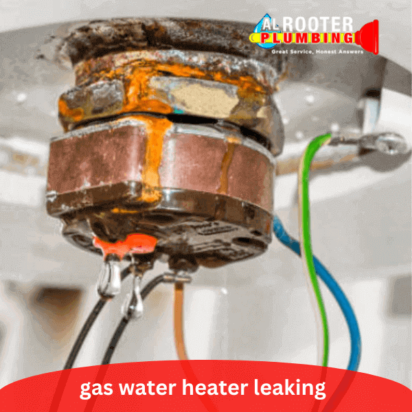 gas water heater leaking
