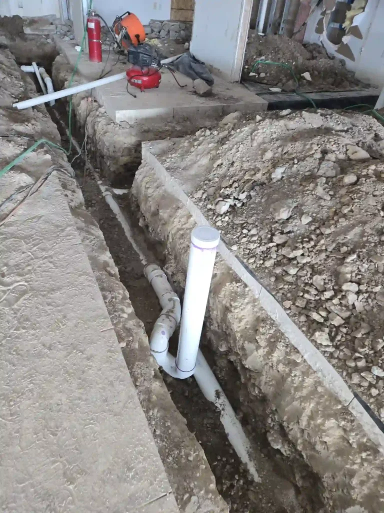 cost to replace sewer line under slab