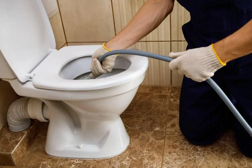 Toilet sewer line clogged