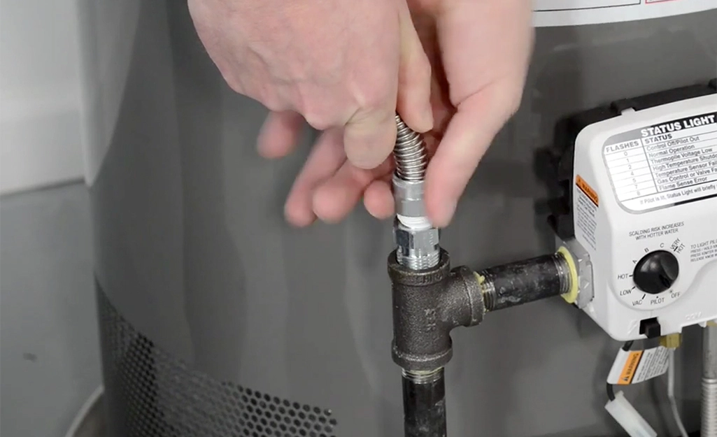 how to install a gas water heater step 7