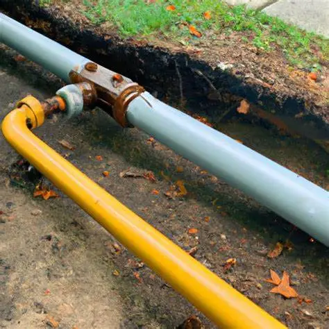 running natural gas line underground